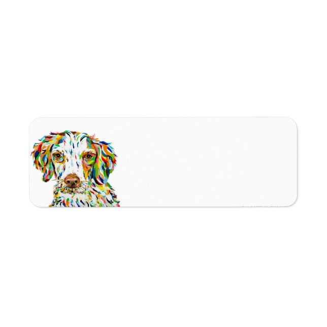 Brittany Spaniel Return Address Labels (Front)