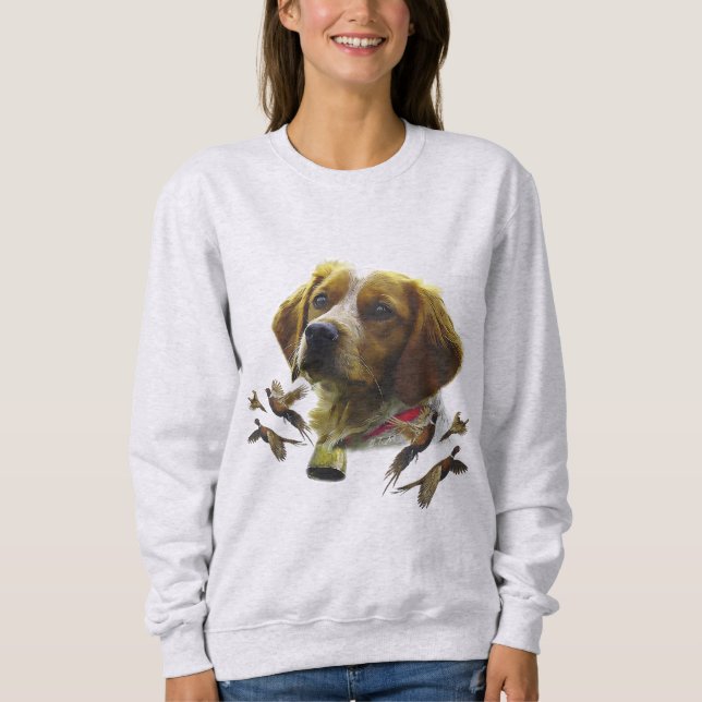Brittany Spaniel  Sweatshirt (Front)