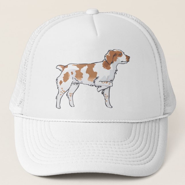 Brittany Spaniel Trucker Hat (Front)