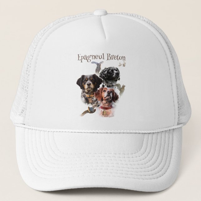 Brittany Spaniel  Trucker Hat (Front)