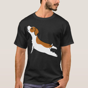 Brittany Spaniel Yoga Pose Funny Dog Gift  T-Shirt