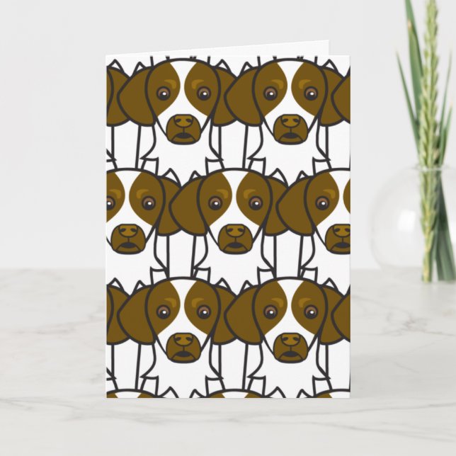 Brittany Spaniels Card (Front)