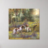 Brittany Spaniels,  Woodcock Hunting , Art 