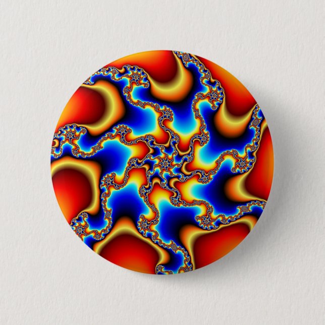 Brittle - Fractal 6 Cm Round Badge (Front)
