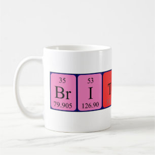 Brittny periodic table name mug