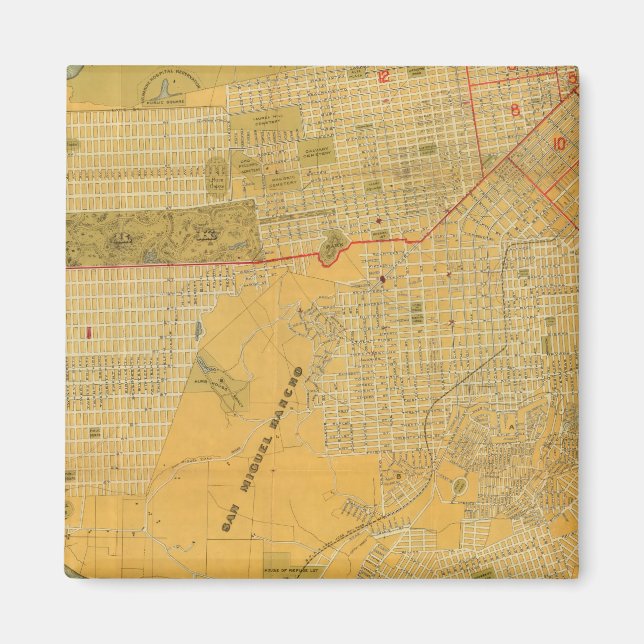 Britton and Rey's Guide Map Magnet (Front)