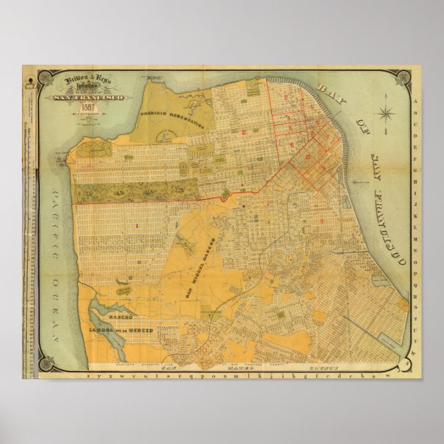 Britton and Rey's Guide Map Poster (Front)