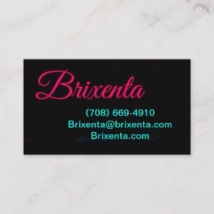 Brixenta’s contact info business card