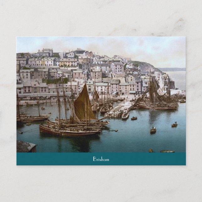Brixham, England (c. 1900) Postcard (Front)