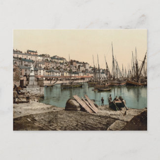 Brixham Harbour, Devon c.1895 Postcard