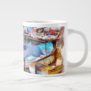 Brixham Harbour Devon UK Large Coffee Mug