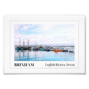 Brixham Marina, English Riviera, Devon Photo Print