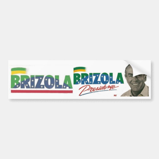 Brizola adhesive President 1989 Bumper Sticker (Front)