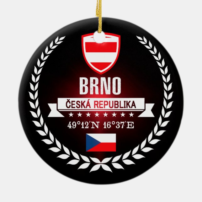 Brno Ceramic Tree Decoration (Back)
