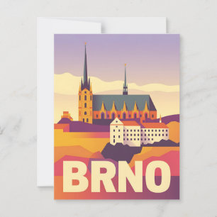 Brno vintage  postcard