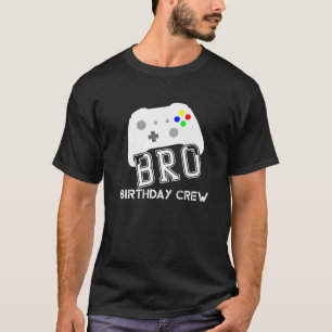 Bro Birthday Crew Gamer Kids Birthday Party Game C T-Shirt