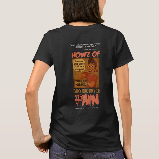 Bro Bro Bryce Women’s Tribute Tee – Howz of Pain  (Back)