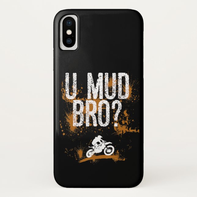 Bro Homie Dude Motorcycles Mudding Case-Mate iPhone Case (Back)
