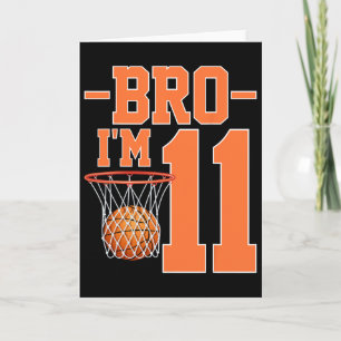 Bro I'm 11 Years Old Sketll Player 11th Birthday P Card