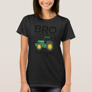 Bro Of The Birthday Boy Tractor Farm Party family  T-Shirt