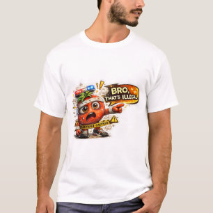 Bro That's Wild Funny Cartoon Meme T-Shirt