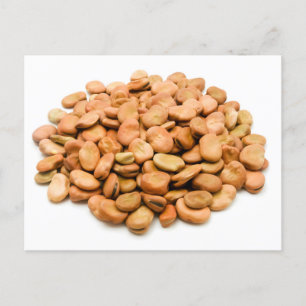 Broad beans postcard