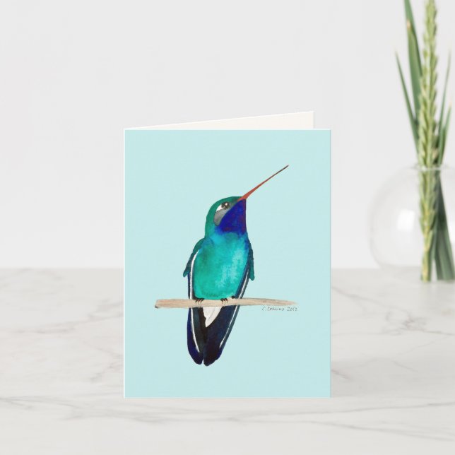 Broad-billed Hummingbird Greeting Card (Front)