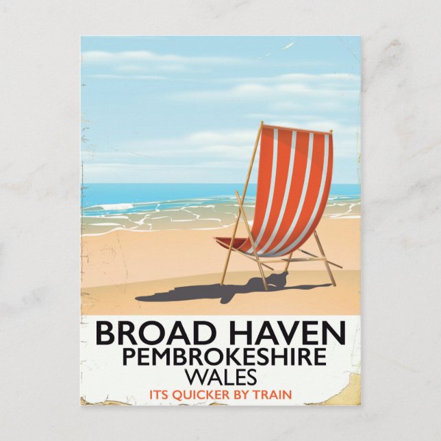 Broad Haven, Pembrokeshire,Wales seaside Postcard (Front)
