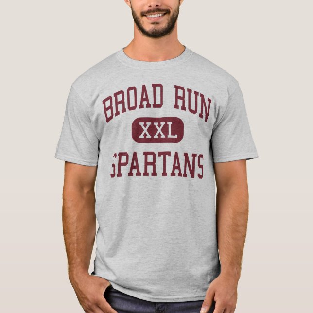 Broad Run - Spartans - High - Ashburn Virginia T-Shirt (Front)