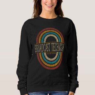 Broadcast Technician Vintage Retro Sweatshirt