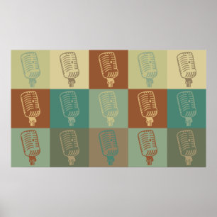 Broadcasting Pop Art Poster