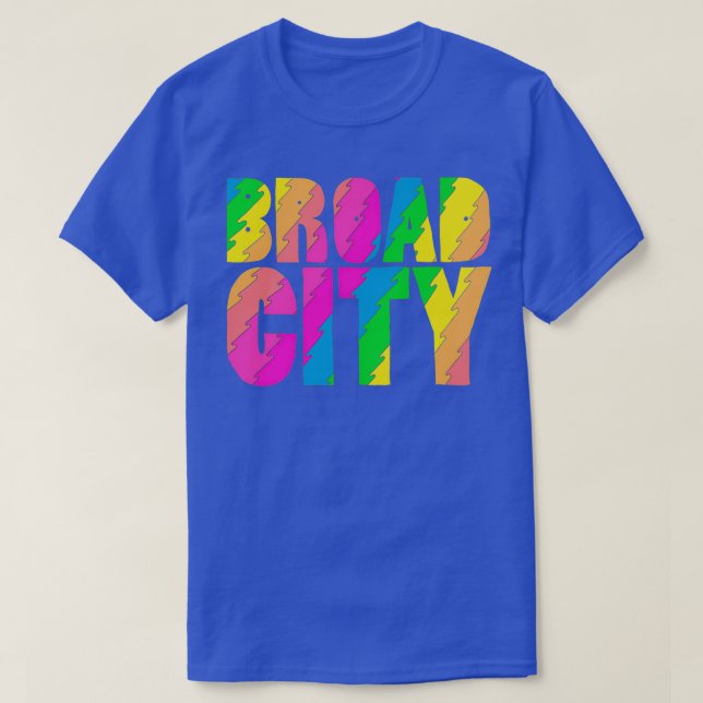 BROADCITY Baseball Sleeve  T-Shirt (Design Front)