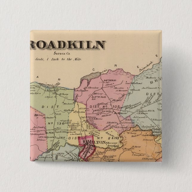 Broadkiln 15 Cm Square Badge (Front)