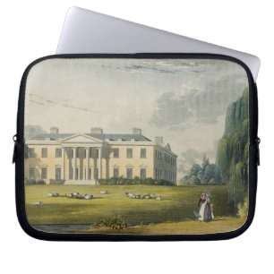 Broadlands, from Ackermann's 'Repository of Arts', Laptop Sleeve
