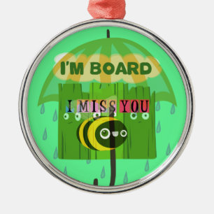 Broadly Speaking I miss You Metal Tree Decoration