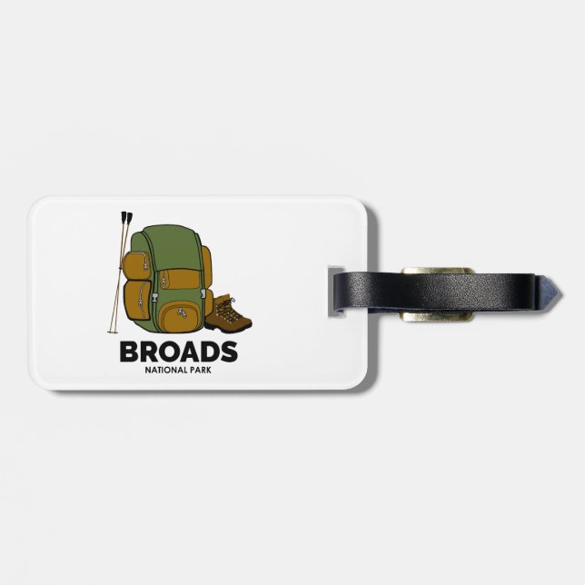 Broads National Park Backpack Luggage Tag (Back Horizontal)