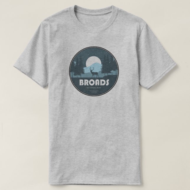 Broads National Park Deer T-Shirt (Design Front)
