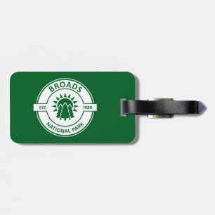 Broads National Park Sun Trees Luggage Tag