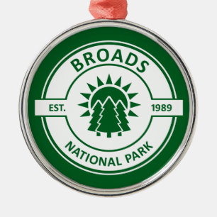 Broads National Park Sun Trees Metal Tree Decoration