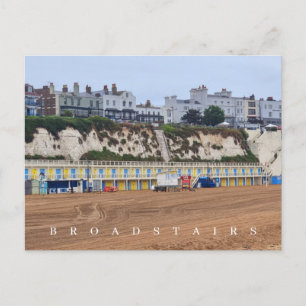 Broadstairs view from the beach postcard