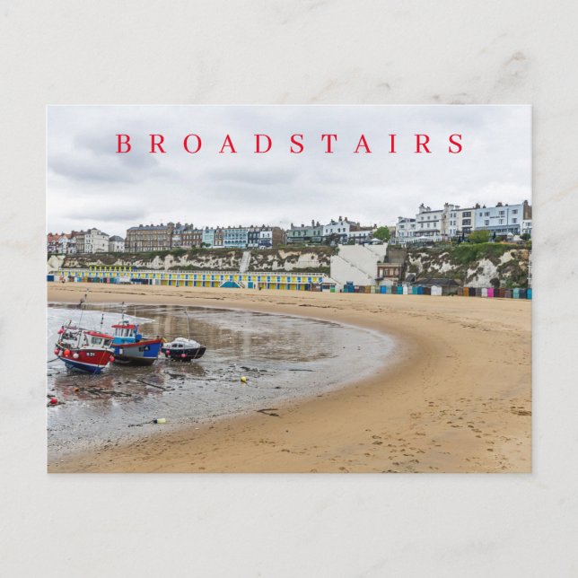 Broadstairs Viking Bay view postcard (Front)
