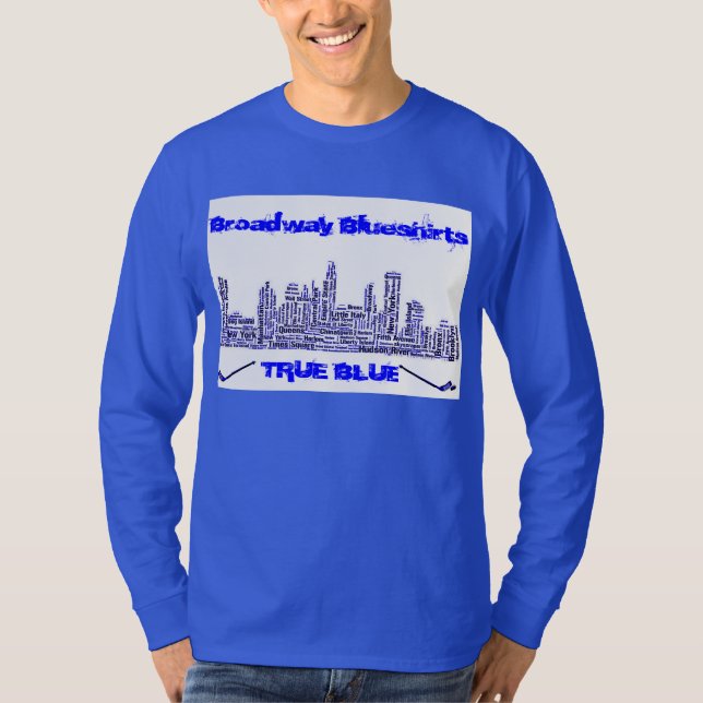 Broadway Blueshirts True Blue Longsleeve T-Shirt (Front)