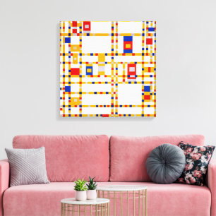 Broadway Boogie Woogie   Piet Mondrian   Canvas Print