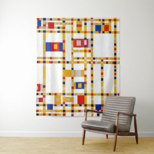 Broadway Boogie Woogie Piet Mondrian Tapestry