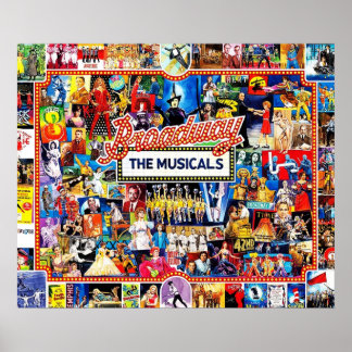 Broadway Collage Poster