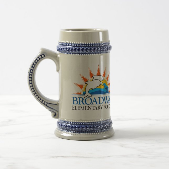 Broadway Elementary School Colour logo Mug (Left)