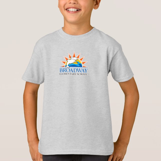 Broadway Elementary School kids colour logo shirt (Front)