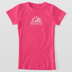Broadway Elementary white logo T-Shirt
