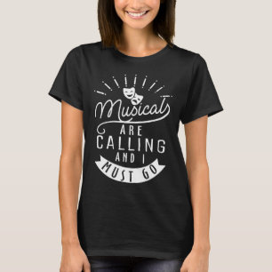 Broadway Face Mask for Theatre Lovers. T-Shirt