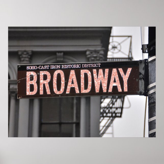 broadway glitter poster (Front)